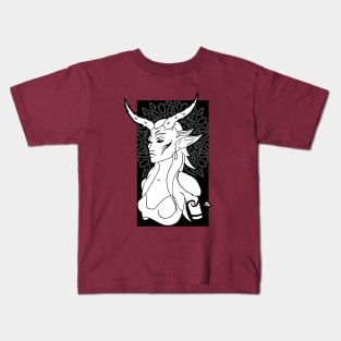 Horned Woman Kids T-Shirt